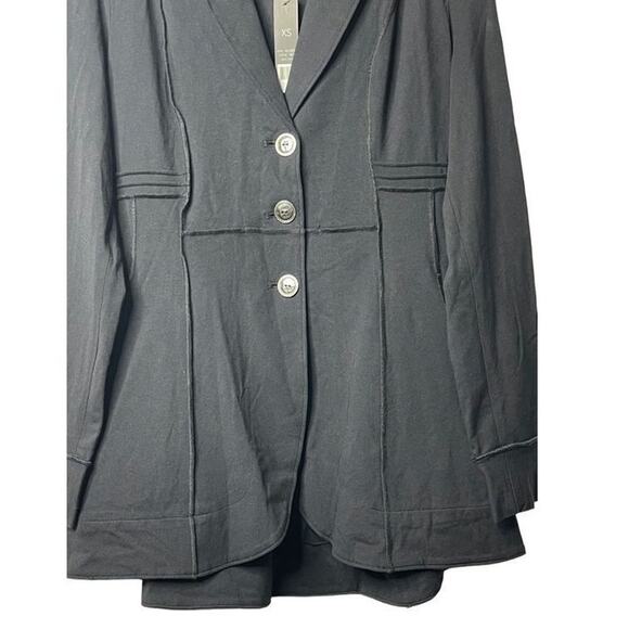 Nick+Zoe Tree Button Seamed Riding Jacket Size X Small Black New - Picture 8 of 16